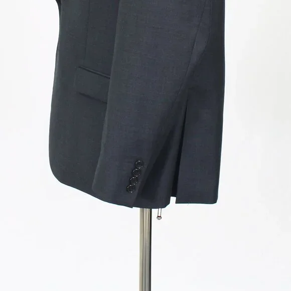 Ralph Lauren 42S Gray Blazer Sport Coat Jacket 2-Button Solid Y136